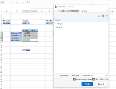 Paste Data Function