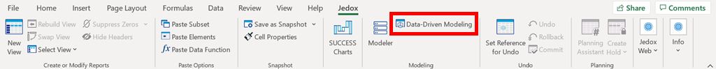 Data-Driven Modeling in Jedox Web