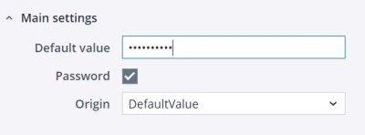 Settings detail