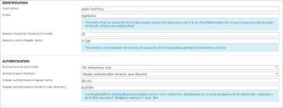 Authentication setup screenshot