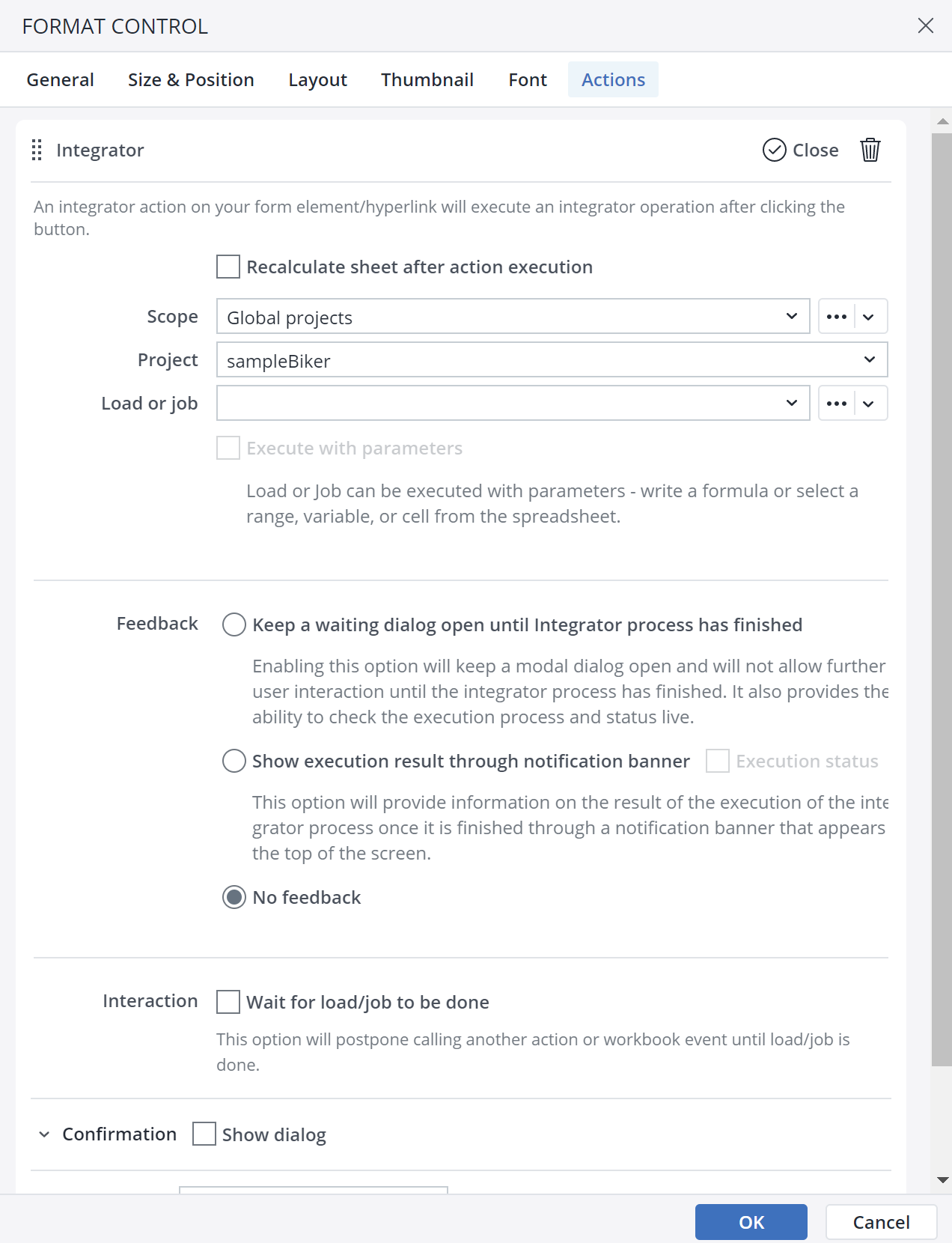 Jedox Web Actions: Integrator