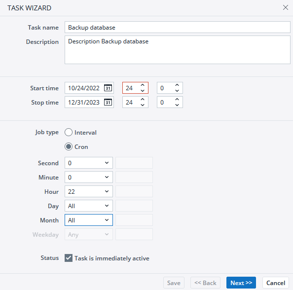 Scheduler Trigger Types