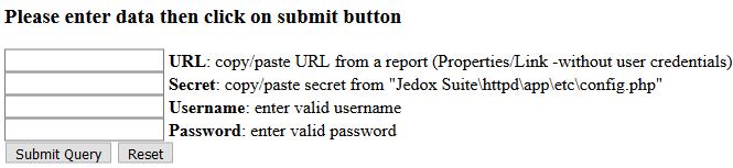 Security Check Url Rapport Generating an Encrypted URL for a Report